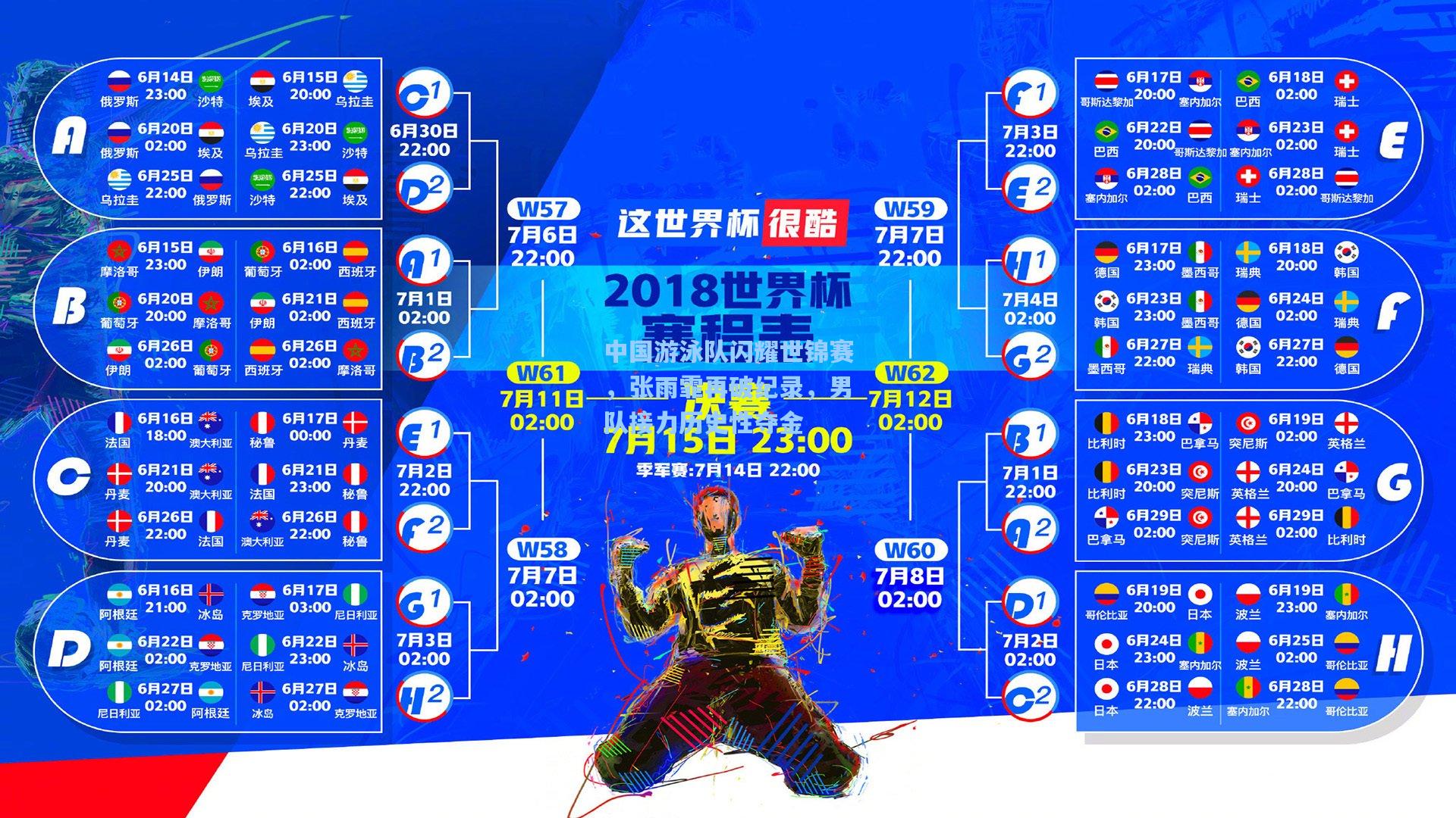 中国游泳队闪耀世锦赛，张雨霏再破纪录，男队接力历史性夺金